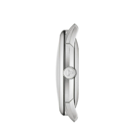 Orologio automatico uomo Tissot T-Classic acciaio e pelle marrone 42mm T1394071604100-3