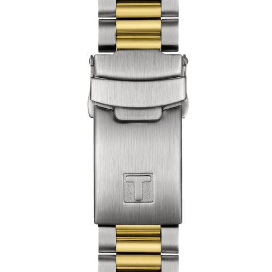Orologio cronografo uomo Tissot T-Sport in acciaio bicolor quadrante nero 40 mm T1494172205100-4