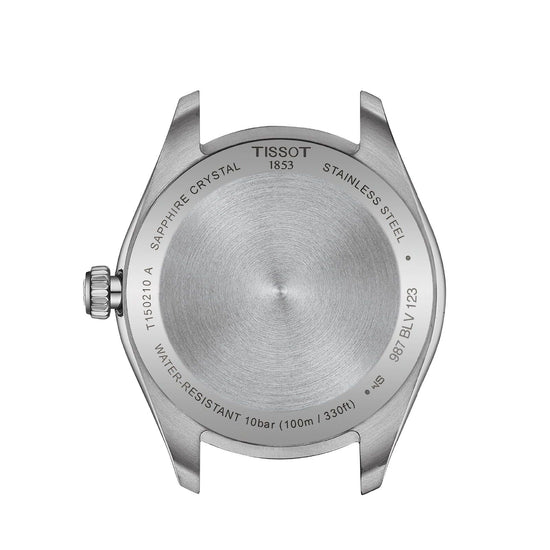 Orologio solo tempo unisex Tissot T-Classic in acciaio quadrante azzurro 34mm T1502101135100-2