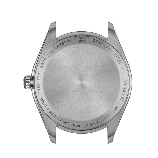 Orologio solo tempo uomo Tissot T-Classic PR 100 acciaio e pelle marrone 40mm T1504101603100-2
