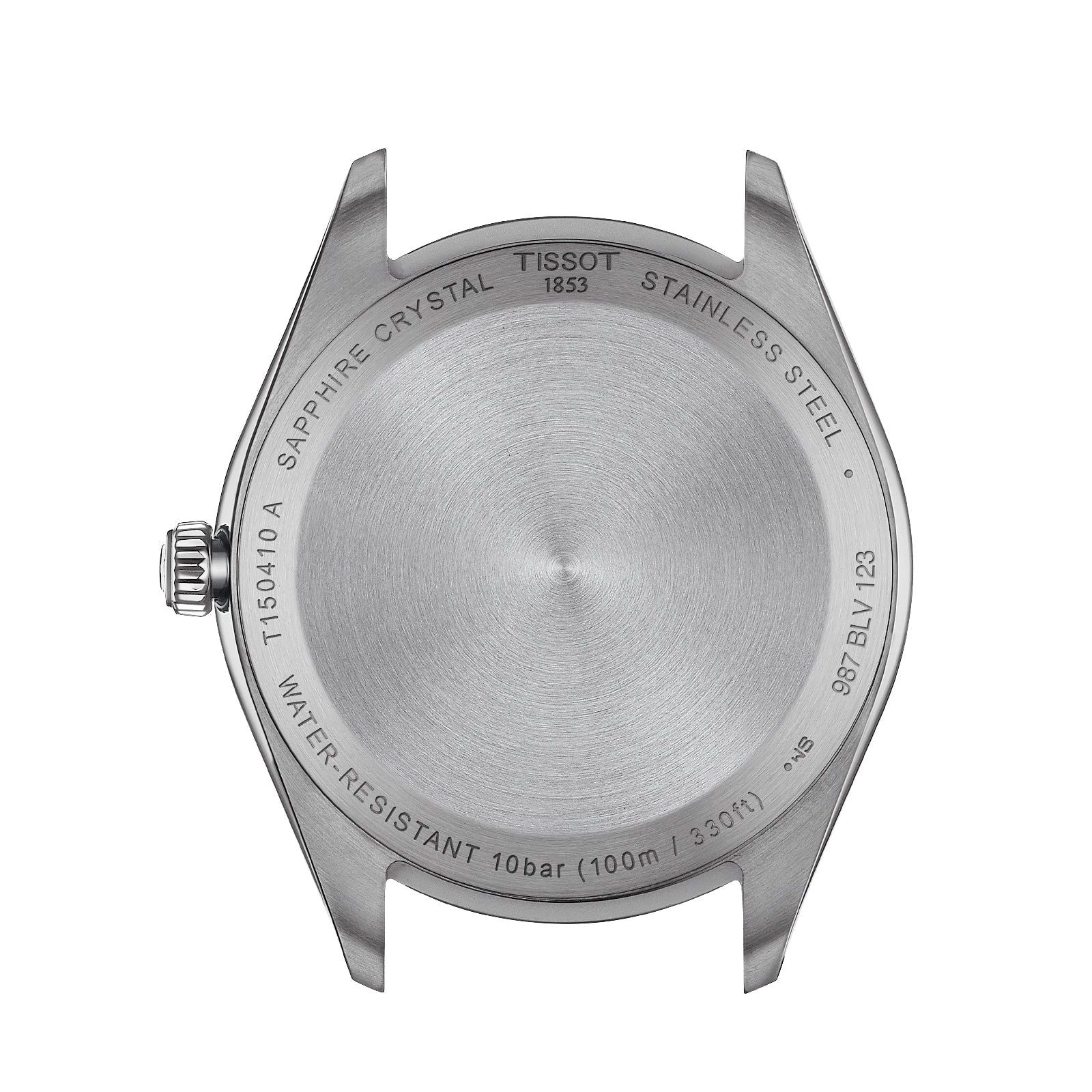 Orologio solo tempo uomo Tissot T-Classic PR 100 acciaio e pelle marrone 40mm T1504101603100-2