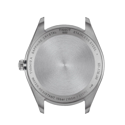 Orologio solo tempo uomo Tissot T-Classic PR 100 acciaio e pelle marrone 40mm T1504101603100-2