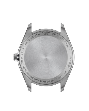 Orologio solo tempo Tissot T-Classic PR 100 da uomo con cassa 40mm in acciaio e cinturino in pelle marrone T1504101603100