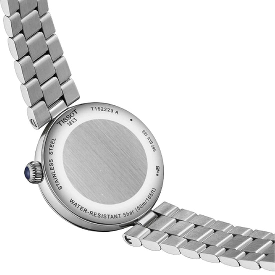 Orologio Tissot Désir acciaio quadrante blu e diamanti 29.6mm