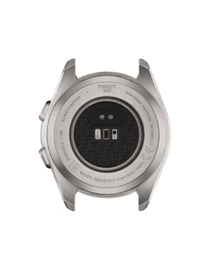 Orologio Smartwatch da uomo Tissot T-Touch Connect Sport con cassa 43,75 mm e bracciale in titanio e lunetta in ceramica T1534204405100