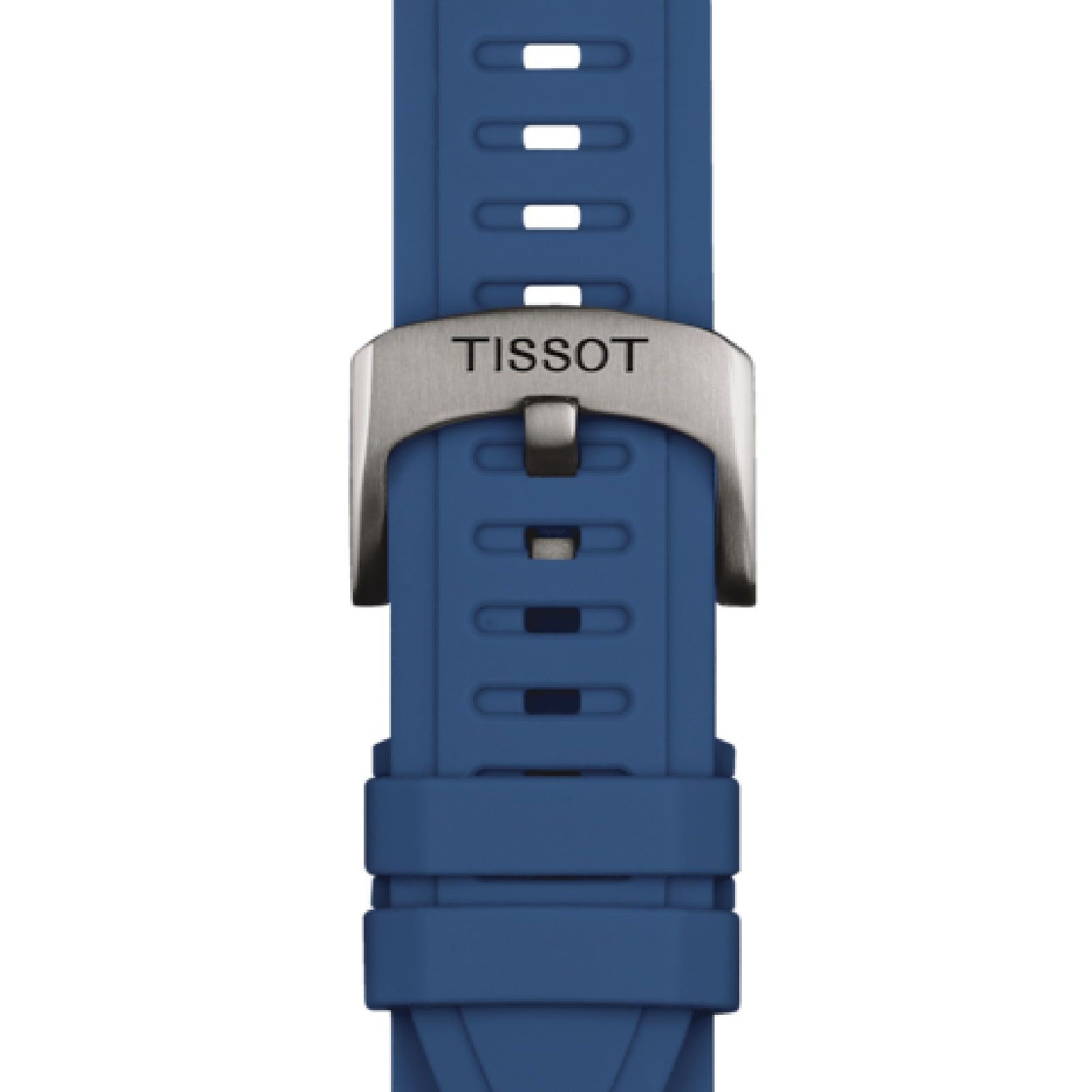 Orologio Connect Solar uomo Tissot T-Touch in titanio con cinturino silicone blu 43,75 mm T1534204705101-4