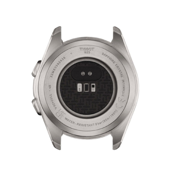 Orologio Connect Solar uomo Tissot T-Touch in titanio con cinturino silicone arancione 43,75 mm T1534204705102-2