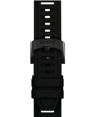 Orologio Smartwatch uomo Tissot T-Touch Connect Sport cassa 43,75 mm in titanio cinturino silicone e lunetta ceramica nera T1534204705104