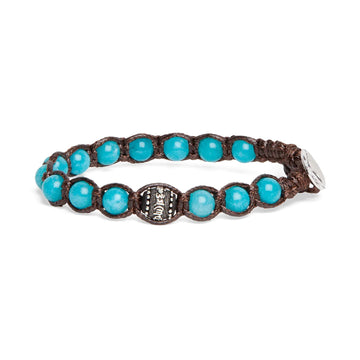 Bracciale Tamashii Ruota della preghiera giada verde acqua REGOLABILE