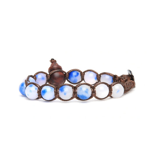 Bracciale Tamashii Tibetano Jade Blooms Bluebell Breeze BHS900-320 Bracciale Tamashii Tibetano Jade Blooms Bluebell Breeze BHS900-320
