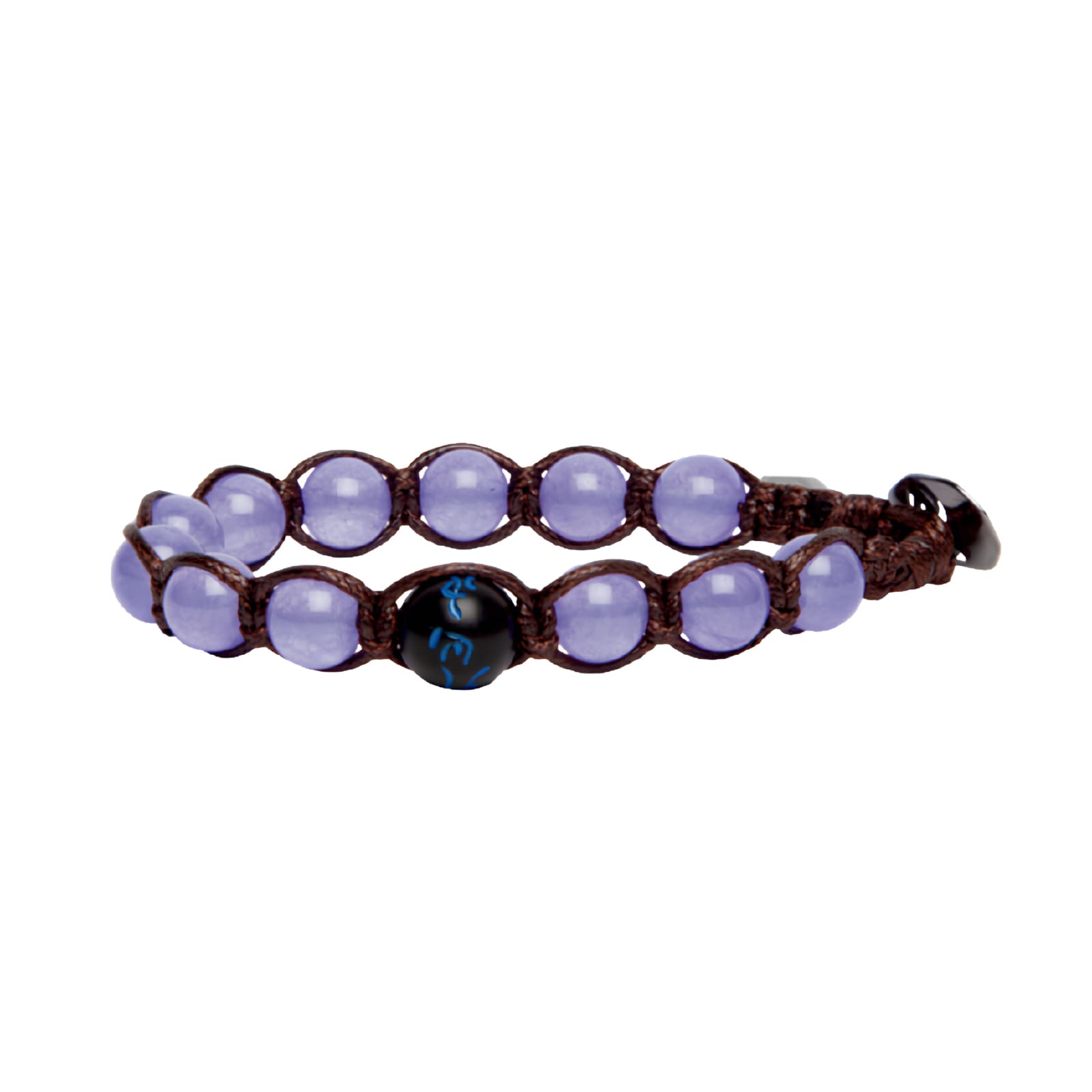 Bracciale cordino Tamashii Spazio con pietra giada lavanda REGOLABILE