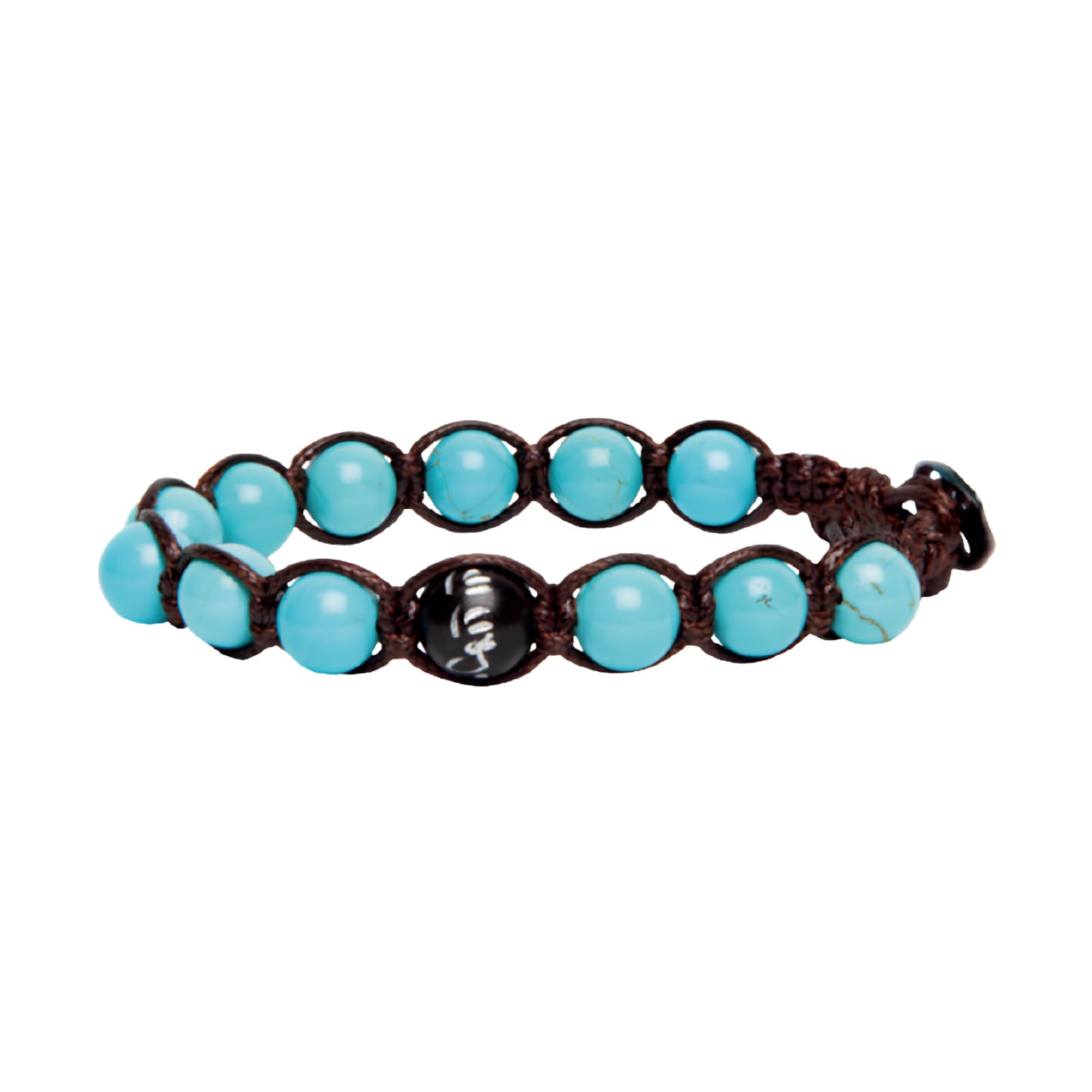 Bracciale cordino Tamashii Acqua con pietra turchese REGOLABILE