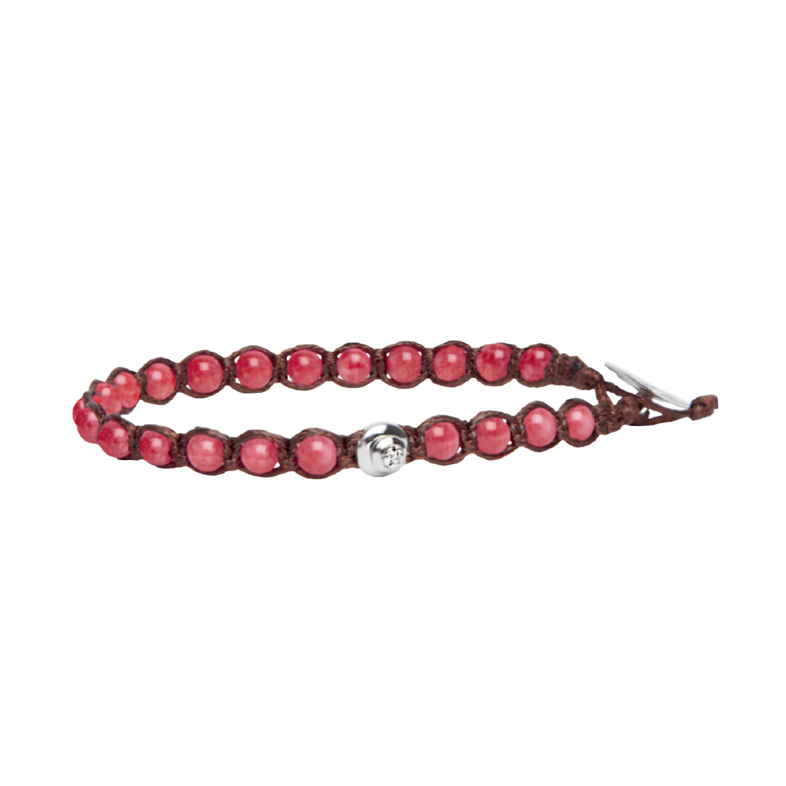 Bracciale Tamashii Essenza con calabash pietra giada fucsia REGOLABILE