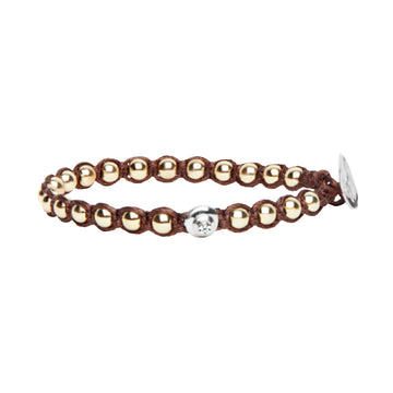 Bracciale Tamashii Essenza con calabash ematite oro REGOLABILE