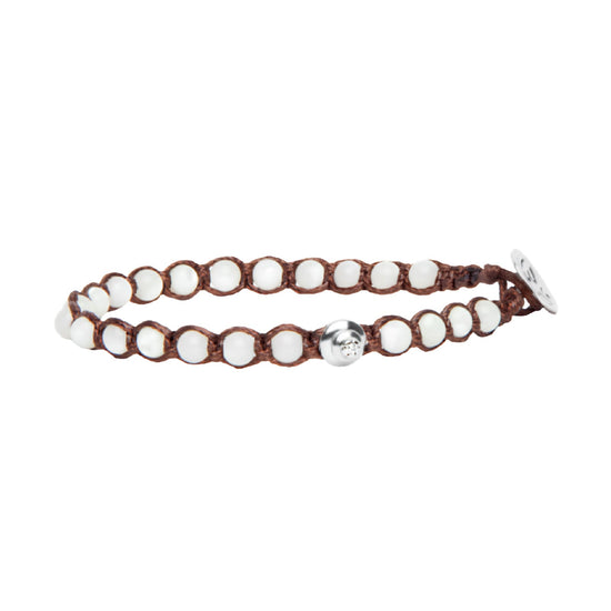 Bracciale Tamashii Essenza con calabash pietra madreperla REGOLABILE