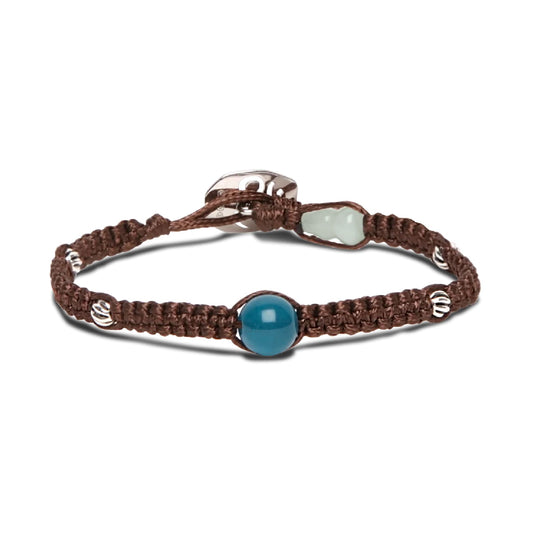 Bracciale Tamashii con Calabash in Giada e Giada verde REGOLABILE