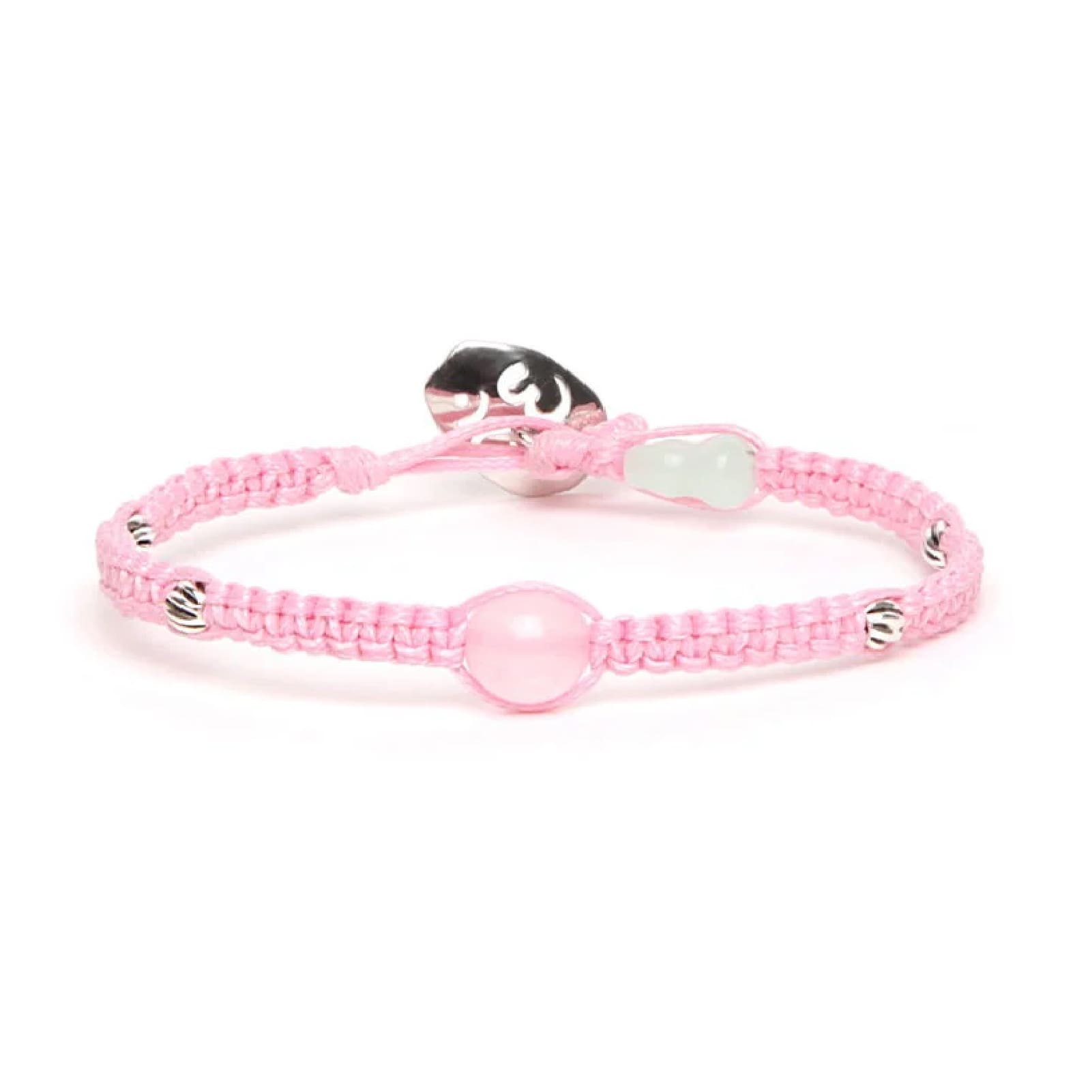 Bracciale Tamashii con Calabash in Giada e Giada rosa REGOLABILE