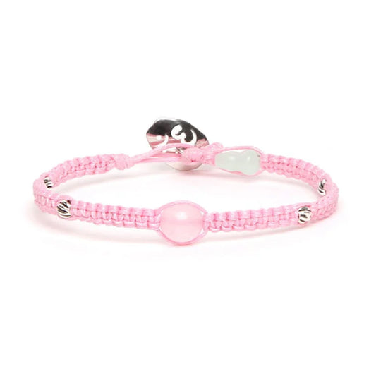 Bracciale Tamashii con Calabash in Giada e Giada rosa REGOLABILE
