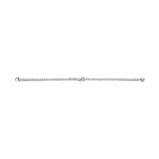 Bracciale tennis TI SENTO Milano in argento simbolo serpente 18 cm