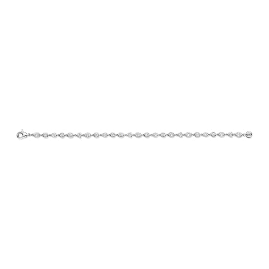 Bracciale in argento con zirconi TI SENTO Milano da donna 18 cm