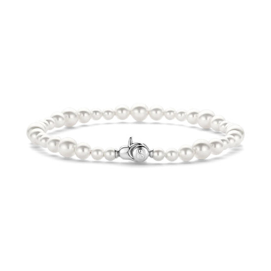 Bracciale da donna TI SENTO Milano in argento con perle 18 cm