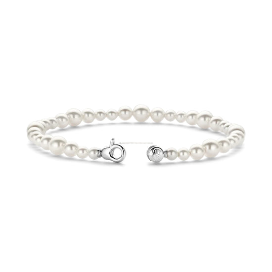 Bracciale da donna TI SENTO Milano in argento con perle 18 cm