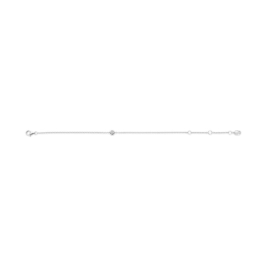Bracciale catena TI SENTO Milano in argento e zircone centrale 20 cm