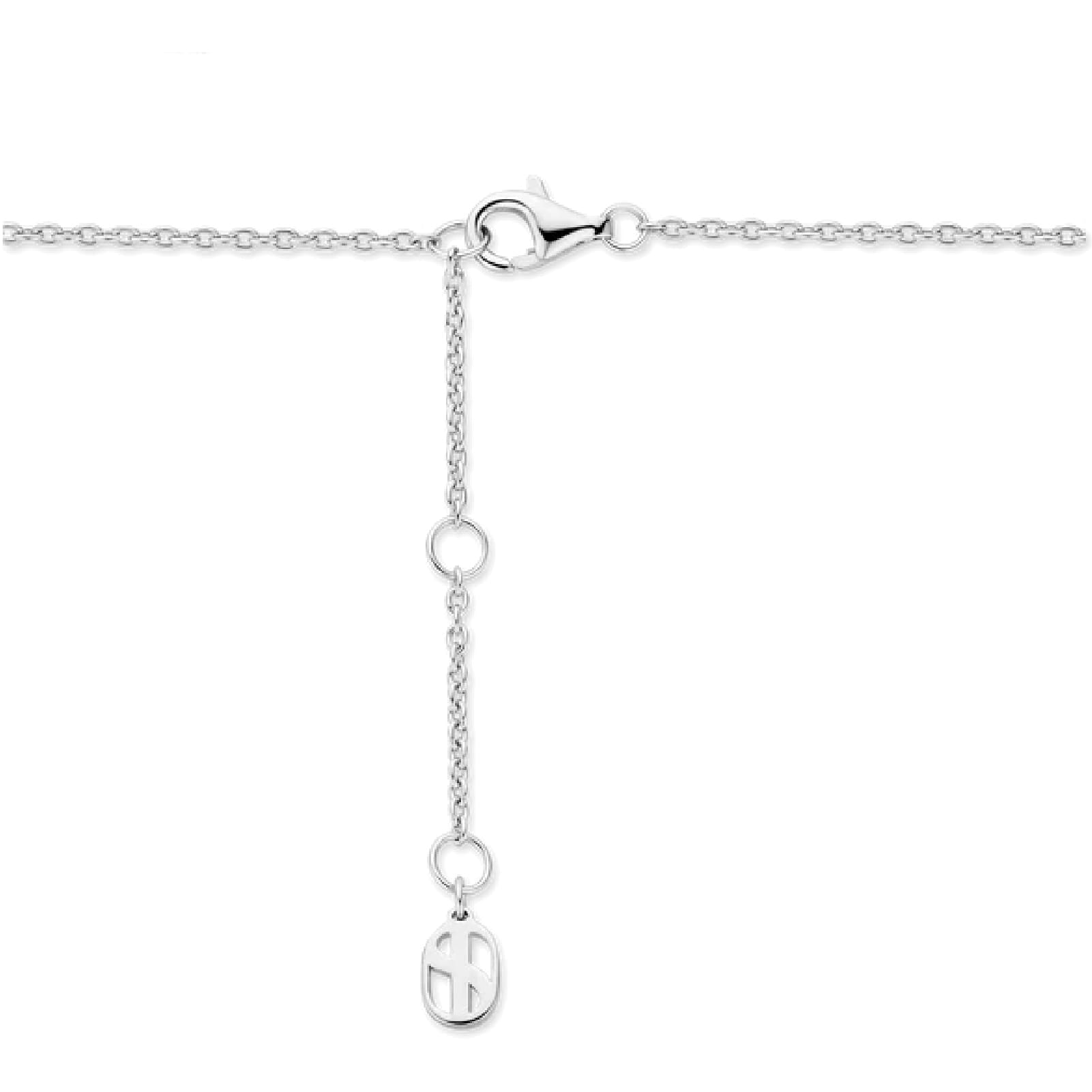 Bracciale catena TI SENTO Milano in argento e zircone centrale 20 cm