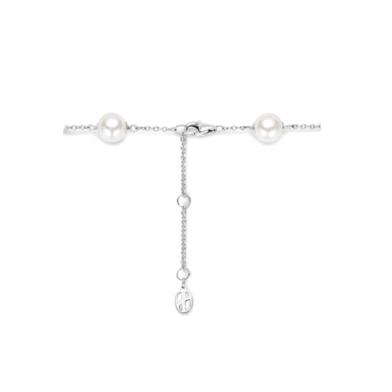 Bracciale catena Ti Sento in argento e cinque perle 8mm 20 cm