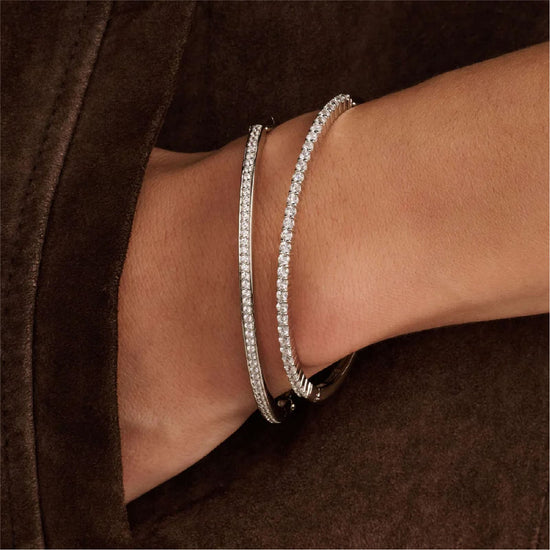 Bracciale rigido TI SENTO Milano in argento e zirconi 5 cm x 6 cm
