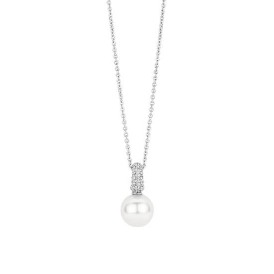 Collana con pendente TI SENTO Milano in argento con perla MISURA UNICA