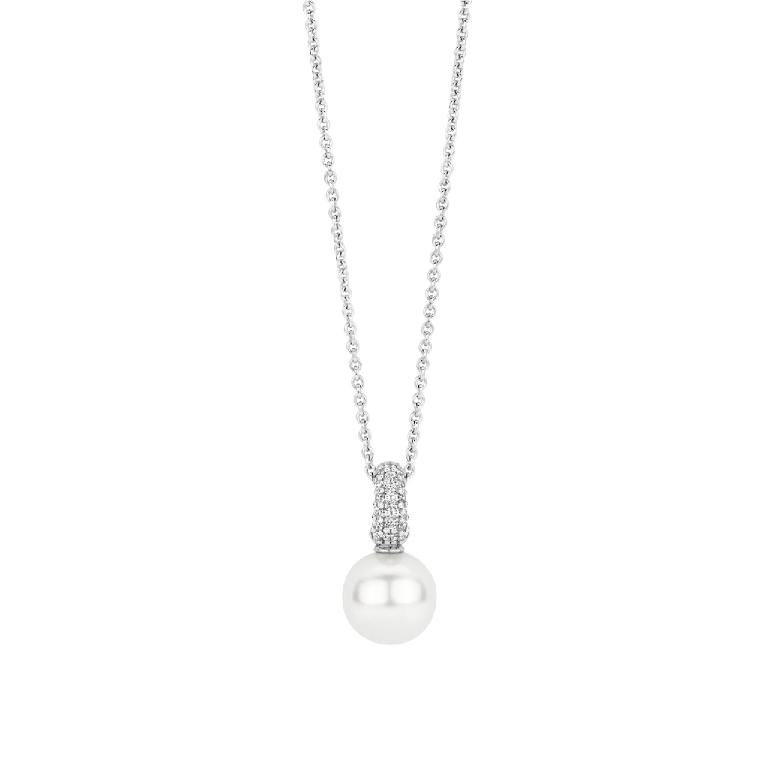 Collana con pendente TI SENTO Milano in argento con perla MISURA UNICA