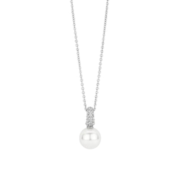 Collana con pendente TI SENTO Milano in argento con perla MISURA UNICA