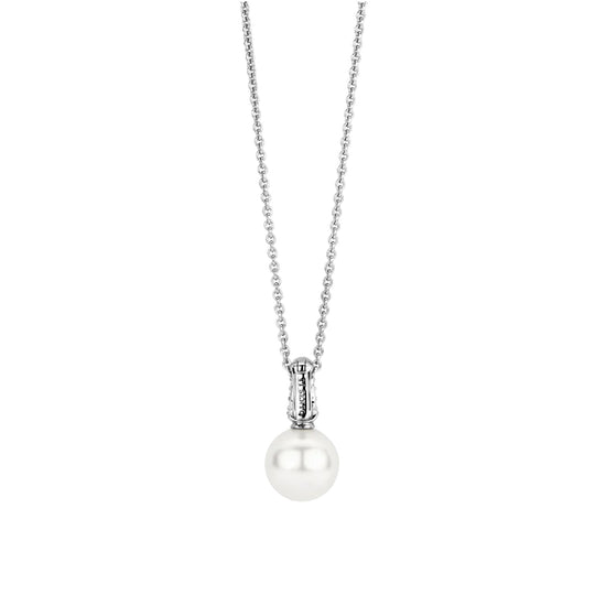 Collana con pendente TI SENTO Milano in argento con perla MISURA UNICA