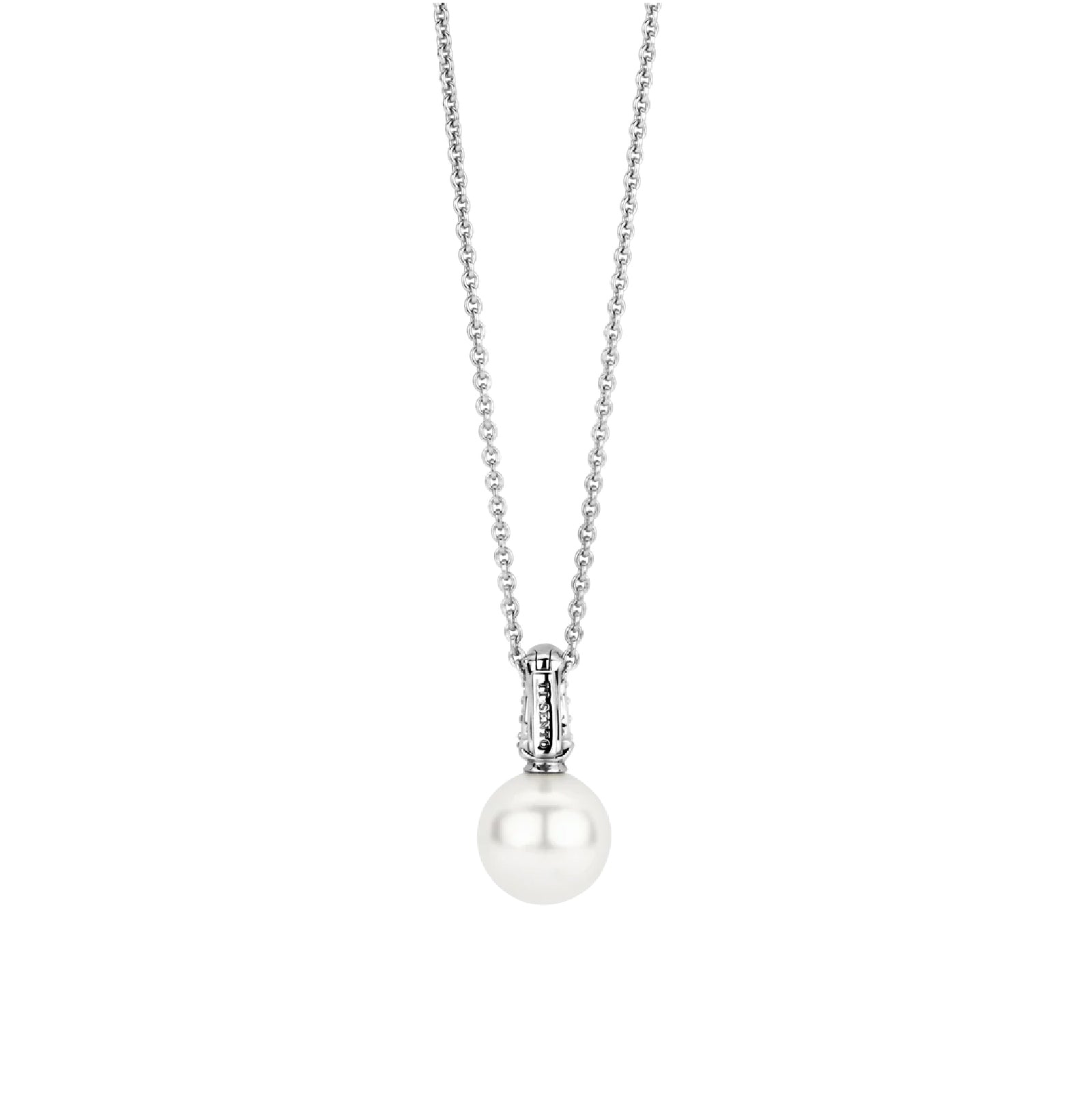 Collana con pendente TI SENTO Milano in argento con perla MISURA UNICA