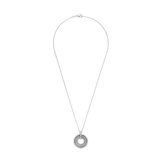 Collana TI SENTO Milano in argento con pendente cerchio MISURA UNICA