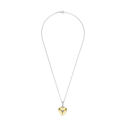 Collana Con Ciondolo A Forma Di Cuore In Acciaio Al Tanio Collana Con Ciondolo A Forma Di Cuore In Acciaio Al Tanio