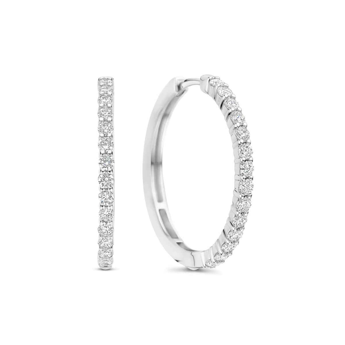 Orecchini cerchi argento Ti Sento Milano donna