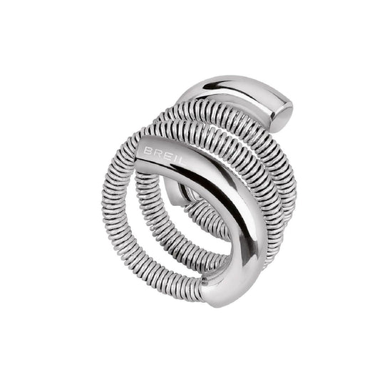 Anello Breil New Snake Steel da donna TJ2870-1