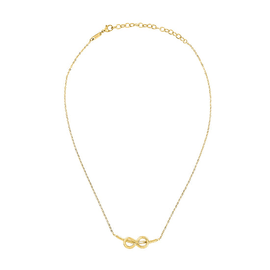 Collana donna Breil B&ME in acciaio dorato con infinito TJ3501