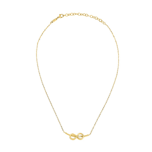 Collana donna Breil B&ME in acciaio dorato con infinito TJ3501