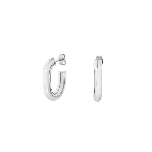 Orecchini donna Breil Hoop in acciaio a forma ovale TJ3526-1