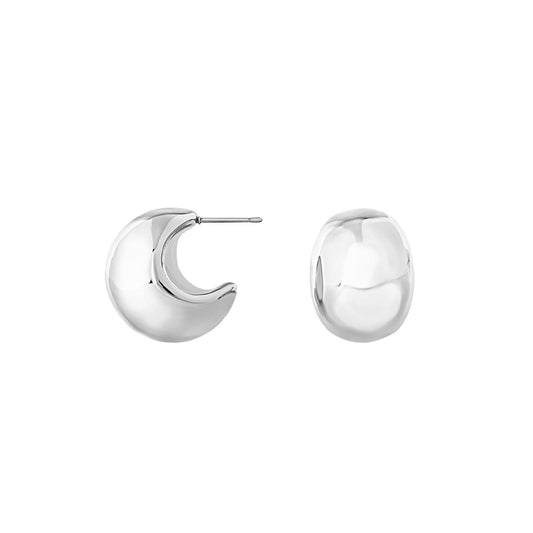 Orecchini a lobo donna Breil Hoop in acciaio a forma ovale TJ3528-1
