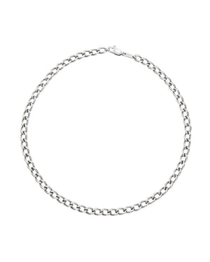 Collana girocollo da uomo della collezione Breil Gritty in acciaio con catena groumette con finitura diamantata TJ3530