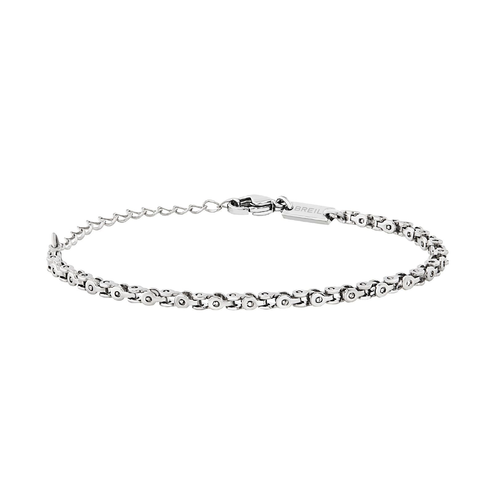 Bracciale uomo Breil Gear in acciaio con piccole maglie intersecate TJ3533-1