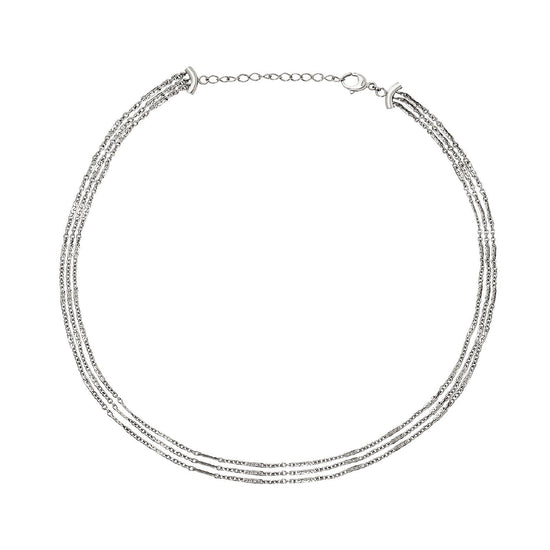 Collana donna Breil B Wired in acciaio con 3 catenine TJ3555-1