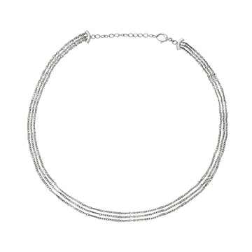 Collana donna Breil B Wired in acciaio con 3 catenine TJ3555-1