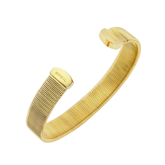 Bracciale aperto e flessibile donna Breil Stylize in acciaio dorato TJ3557-1
