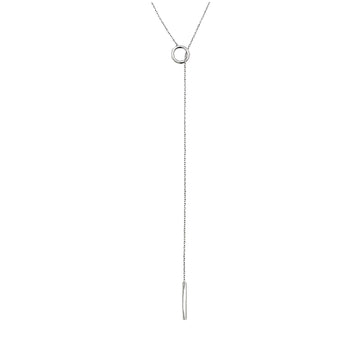 Collana donna Breil Flow in acciaio con catena sottile ed elemento geometrico TJ3572