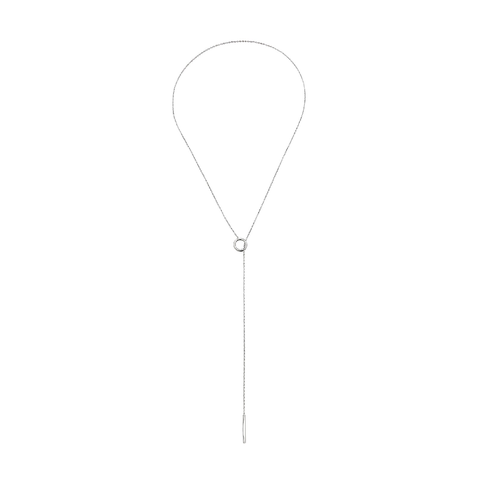 Collana donna Breil Flow in acciaio con catena sottile ed elemento geometrico TJ3572